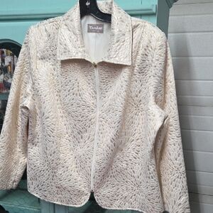 TanJay Textured Cream Blazer